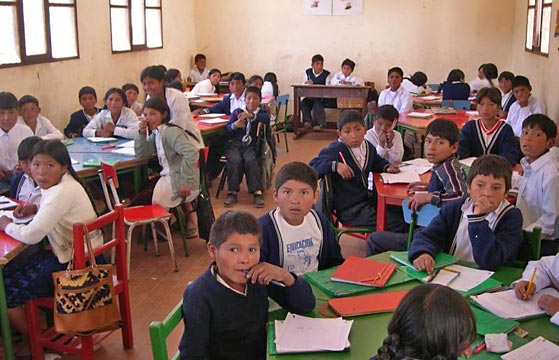 Bolivian classroom