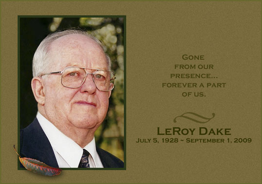 LeRoy Dake, July 5, 1928-September 1, 2009