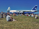 Frans before the ANTONOV transport plane.